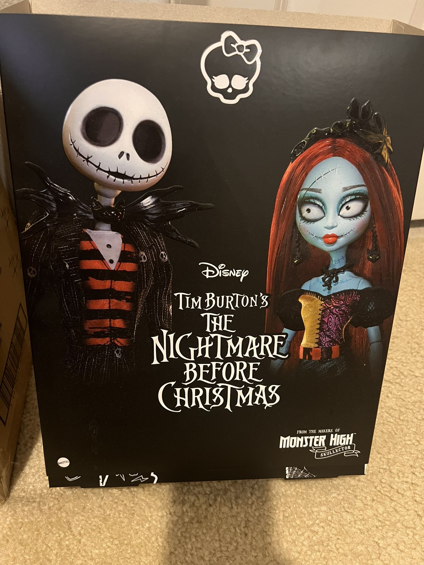 Monster High SKULLECTOR Nightmare Before Christmas Jack & Sally dolls
