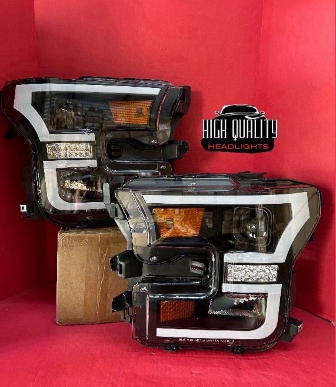 Ford F150 2015. 2017 Headlights.