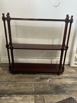 Bombay Company Wooden Wall 3 Tier Curio Shelf