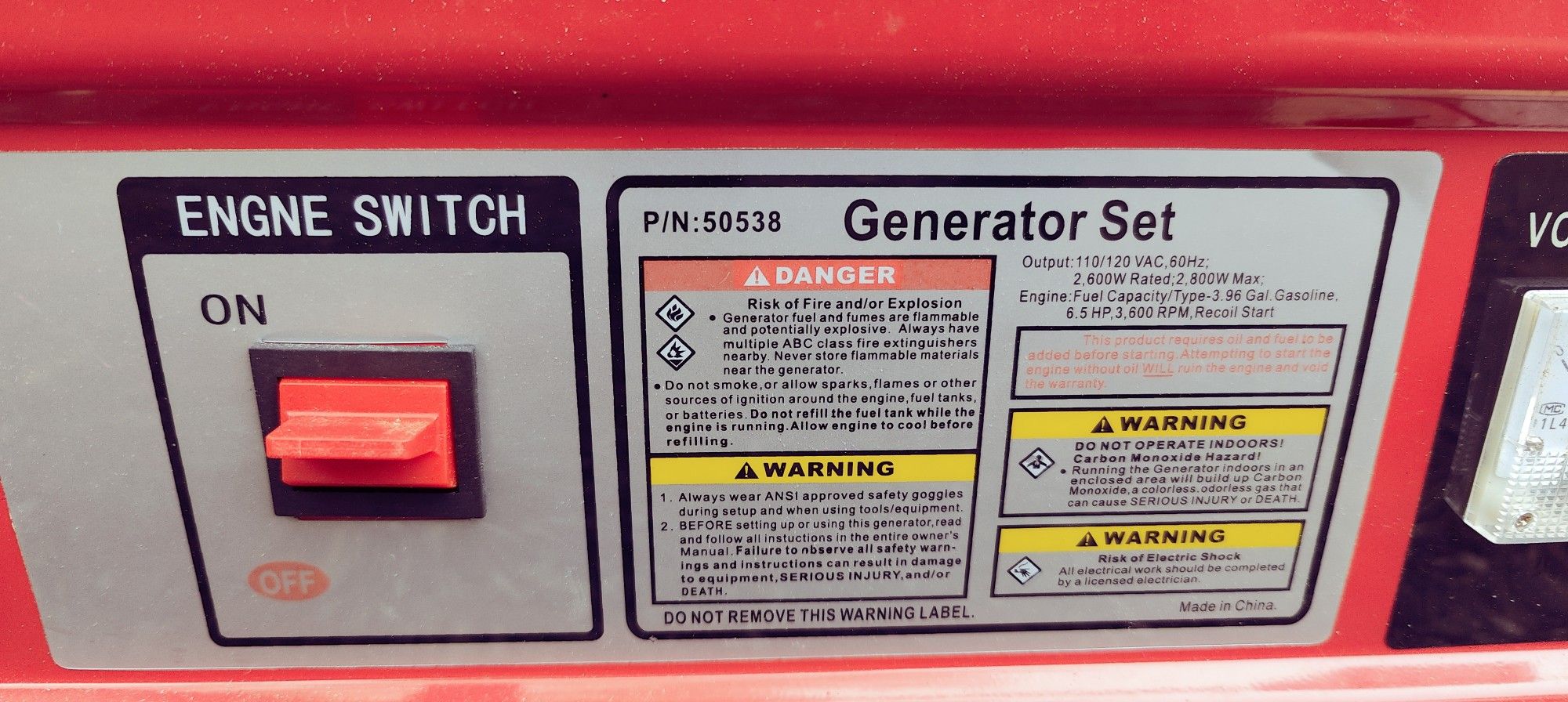 2800 Generator