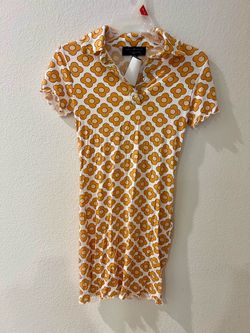 Floral Print Polo Mini Dress