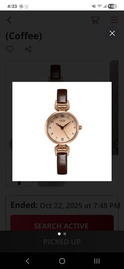 Toocat Women's Watch Leather Quartz Analog Waterproof Coffee Brown