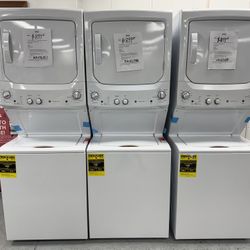 single Unit Stackable Washer And Dryer Set