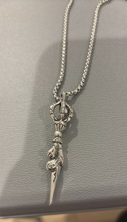 Stainless Steel necklace Traditional Buddha's musical instrument pendant necklace 1228