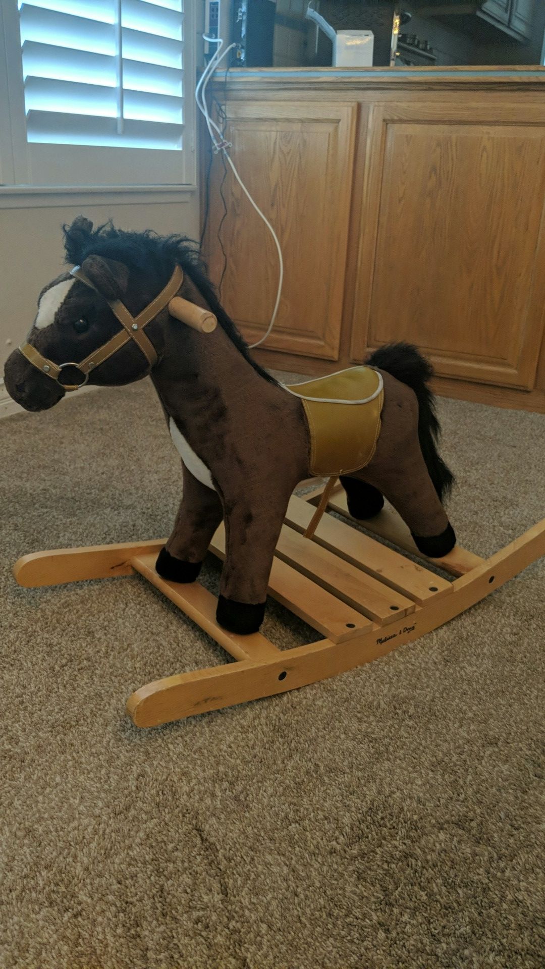 Melissa & Doug Plush Rocking Horse W/ Sound