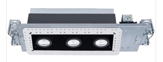 Silo Multiples LED White Black Multiple Recessed Trim in 4000K