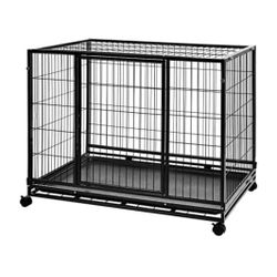 Brand new! Still in box Portable Heavy Duty Stackable Dog Pet Kennel on Wheels with Tray