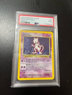 PSA 9 Mewtwo Base Set 2