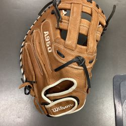 Used Wilson A950 33” Fastpitch Catcher’s Glove SKU 39807-7