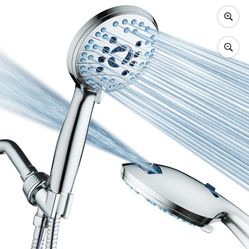 Wall Mount Dual Shower Heads in Chrome