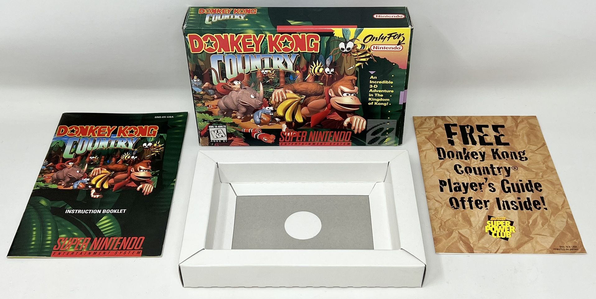 SNES Super Nintendo Donkey Kong Country BOX & MANUAL ONLY - NO GAME