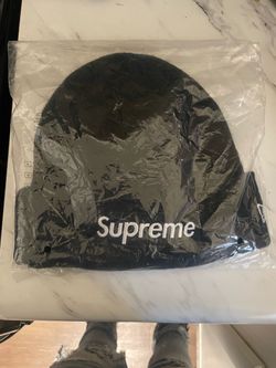 Supreme Black Beanie Hat
