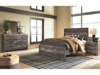 Six piece rustic bedroom set!