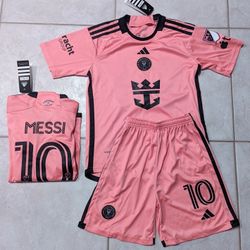 Children Niños Messi Inter Miami Pink Black New 