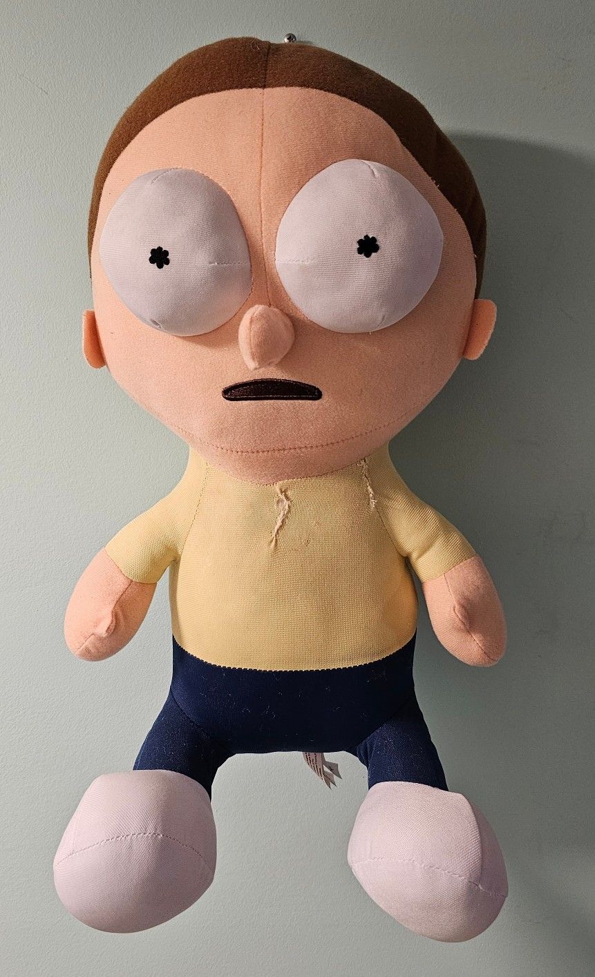 Rick & Morty Themed Plushie (H: 16", L: 11", W: 11")