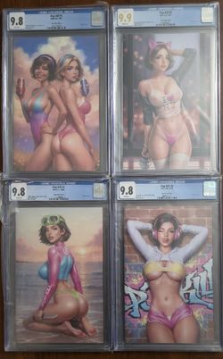 Pop Kill Will Jack NYCC #1-4 CGC 9.8 + 9.9 (#2) LTD 1, 500 (#1) LTD 1,000 (#2-4)