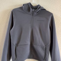 Abercrombie Kids Boys YPB Full Zip Hoodie Gray Activewear Jacket 15/16