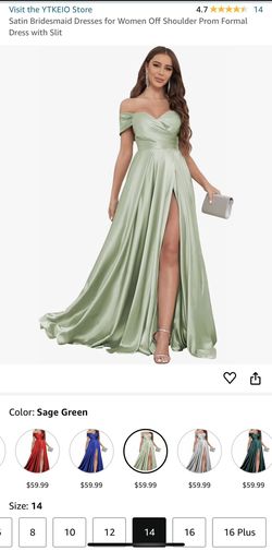 Sage Green Satin dress