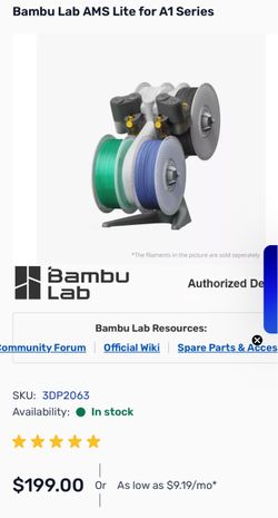 Bambu Lab AMS Lite for A1 Series