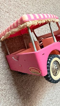 Vintage Tonka Pink Jeep Surrey Toy