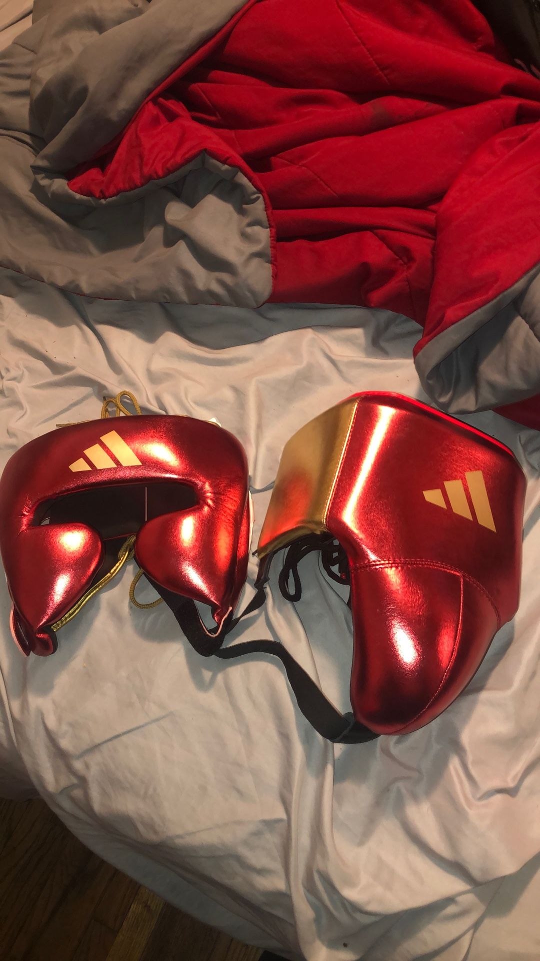 Adidas Boxing Head Gear & Groin Protector