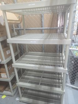 2 Plastic Rack Shelves $15 each PICK UP ONLY 77073