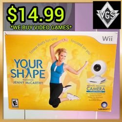 Your Shape Featuring Jenny McCarthy Wii 2009 Motion Tracking Camera Ubisoft