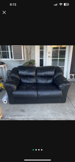 Black Faux Leather Love Sheet