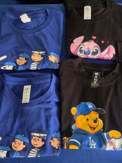 Lilo &stitch shirt ,Dodgers winnie the pooh, snoopy