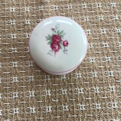 Small Vintage Crown China Trinket Box