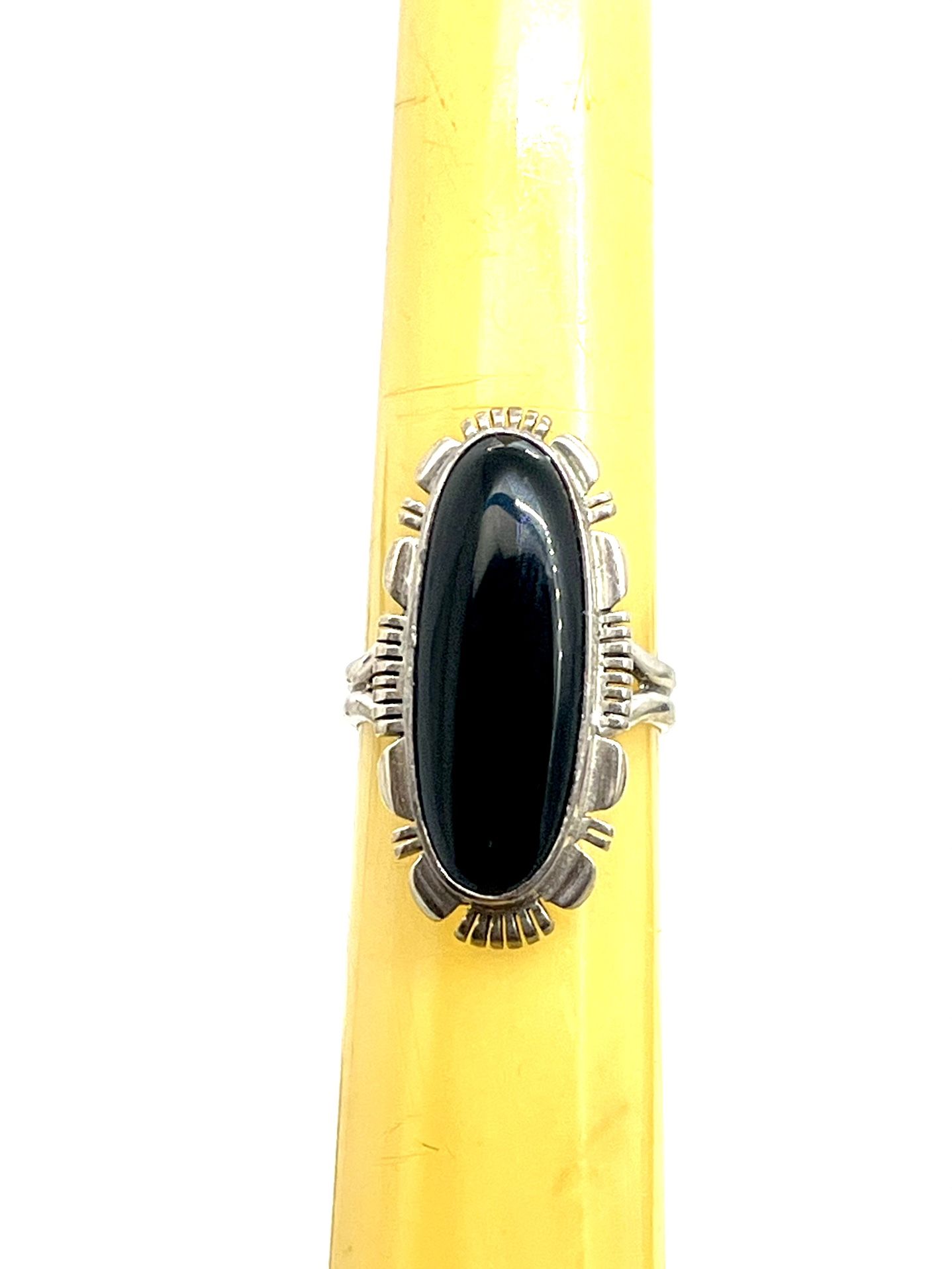 James Francisco Sterling Onyx Ring