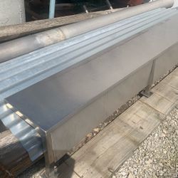 8’ x 1’ candle lever stainless steel shelf