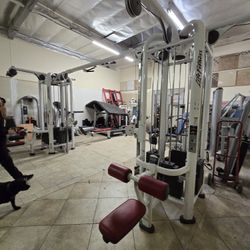 Life Fitness 8 Stack Jungle Gym Workout Fitness Commercial Grade Exercise Cable Crossover Weights
