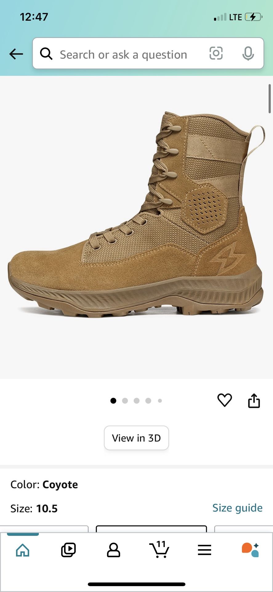 Garmont T8 Falcon Combat Boots Size 10.5