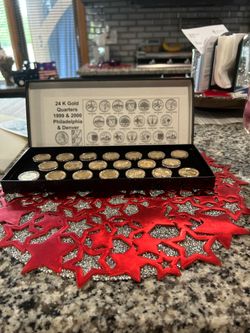 1999 & 2000 24 k gold coins