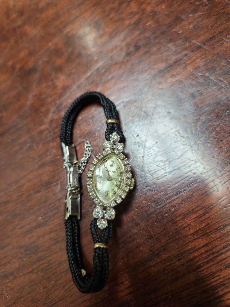 Antique Hamilton Diamond Watch
