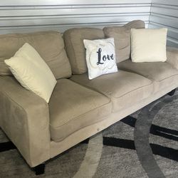 Comfy 6 Foot Couch With Storage Underneath! 