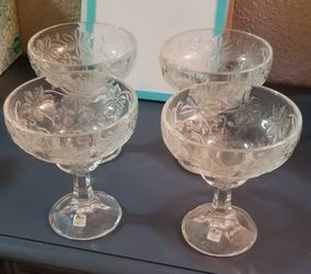 Cristal margarita glasses