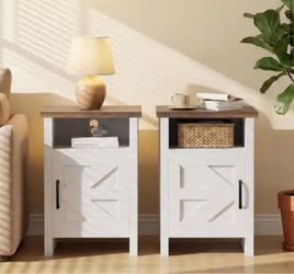 Two Farmhouse Nightstands