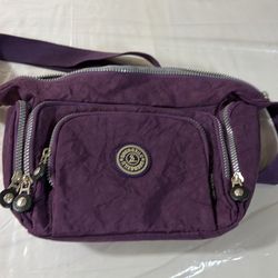 Purple bag for woman or lady