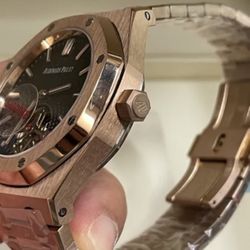 Tourbillon Audemars Piguet Royal Oak Selfwinding Rose Gold Black Dial