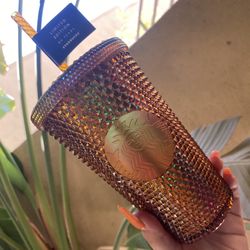 50th Anniversary honeycomb Starbucks Grande Studded Tumbler