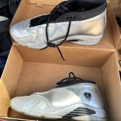 Retro Jordan 14 metallic