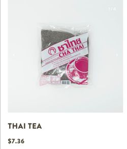 Biba shop Thai Tea leaves