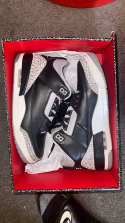 Air Jordan 3 Black Cement Sneakers