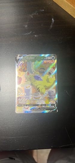 Tyranitar V Pokémon Holo Card