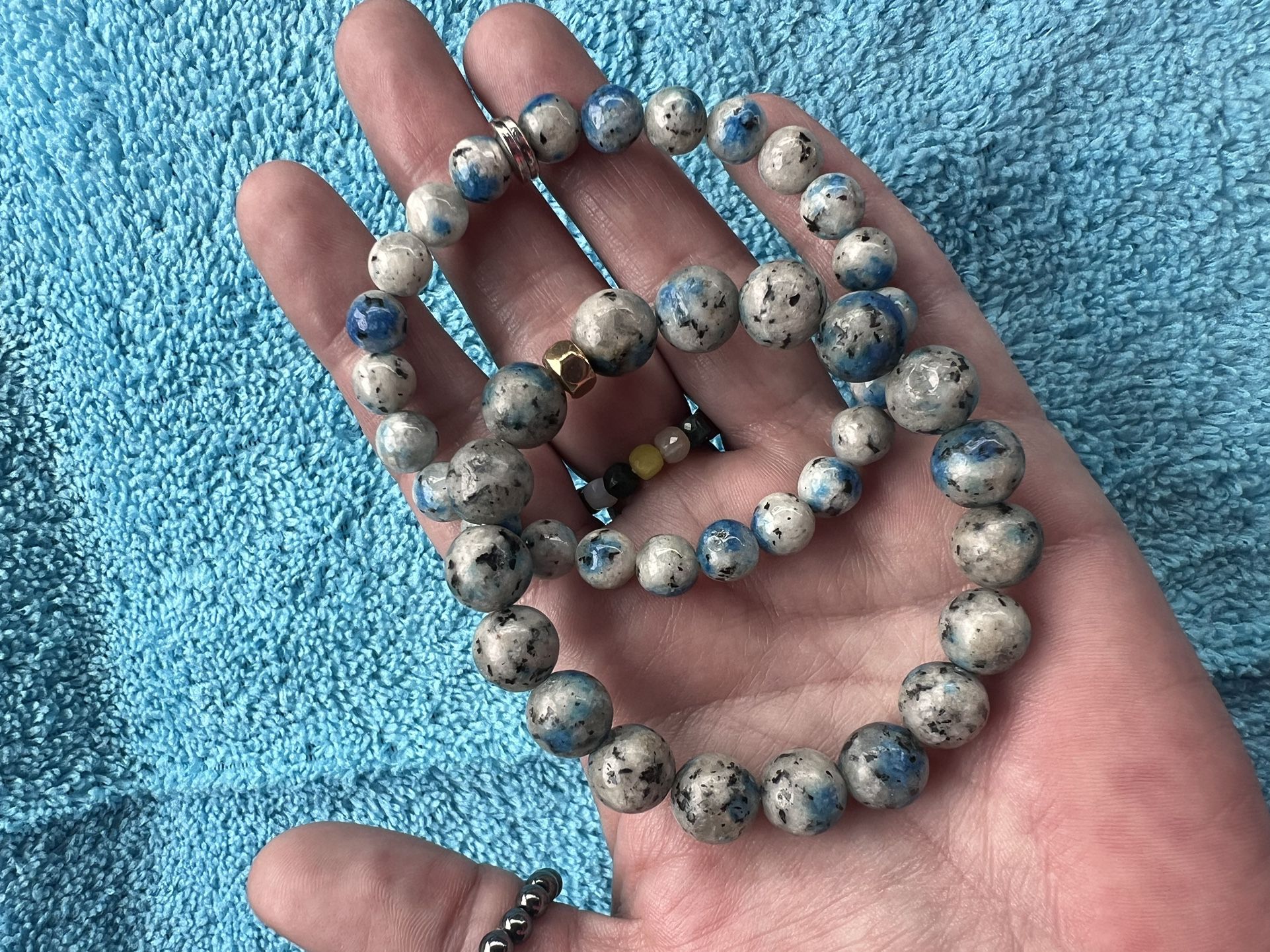 Blue K2 Azurite Bracelets-Handmade