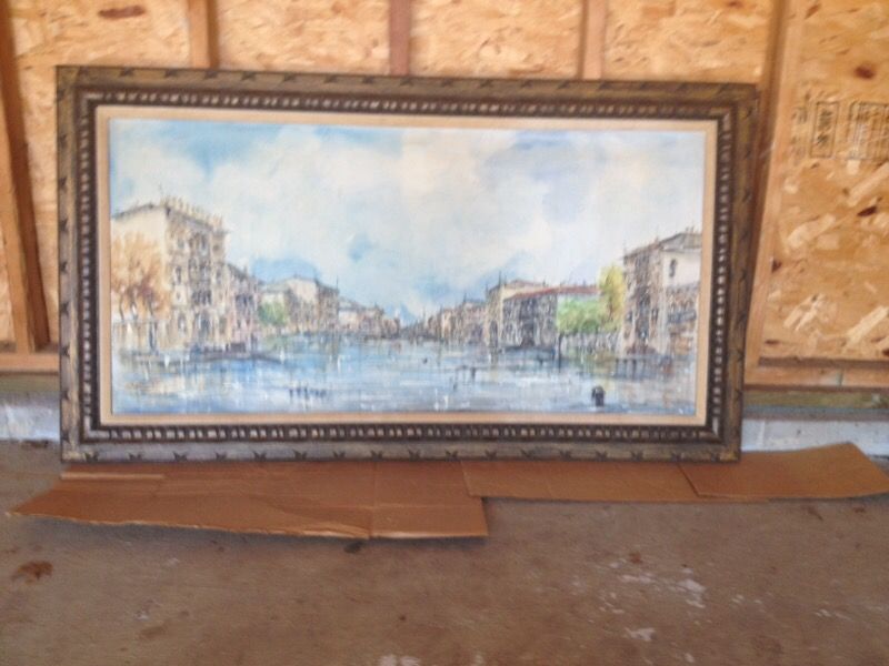 Oil painting/artist Gardin