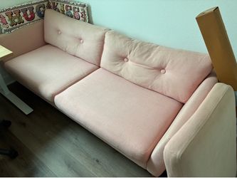 Article Emil Rose Quartz Sofa & Ottoman