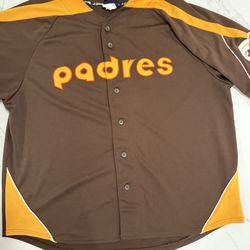 Padres Brown Cooperstown Jersey – Swinging Friar – Vintage Style 